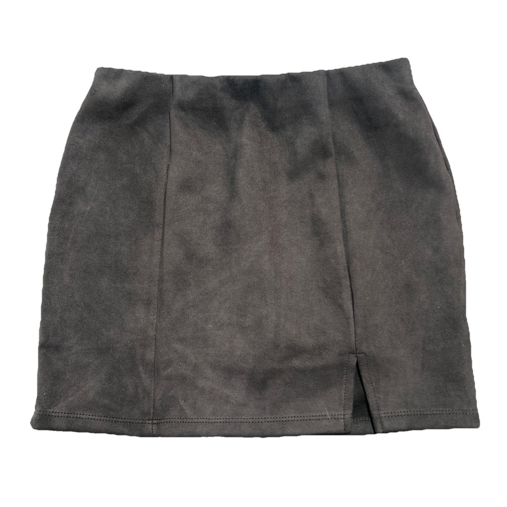 Altar'd State Black Faux Leather Buttery Soft Mini Skirt‎ Size S Basic Career